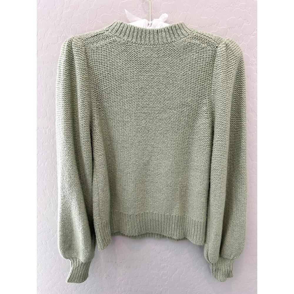 ARITZIA Wilfred Alpaca Blend Sage Green Puff Sleeve Atwood Sweater | XXS - Picture 5 of 9